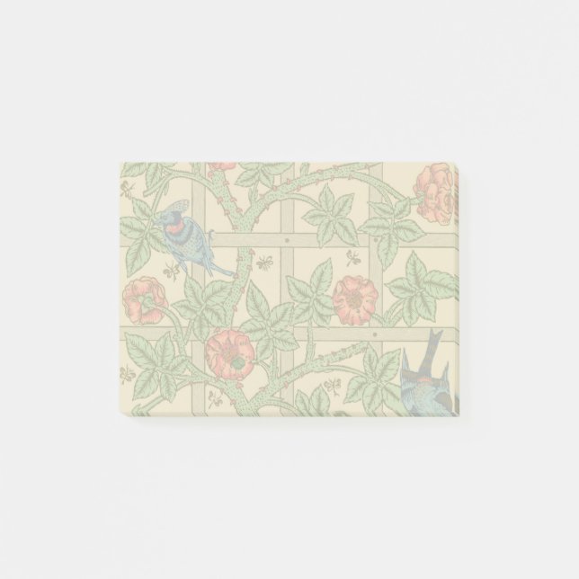 William Morris Trellis Classic Wallpaper Design  Post-it Notes (Front)