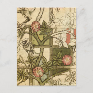 William Morris - Trellis Postcard