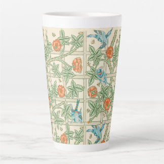 William Morris Trellis Victorian Wallpaper Latte Mug