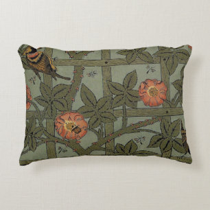 William Morris Trellis Wallpaper Art Decorative Cushion