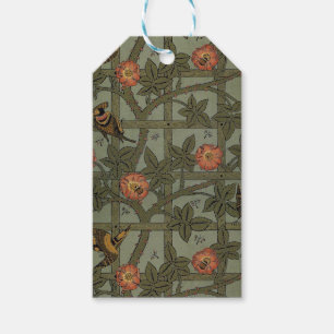 William Morris Trellis Wallpaper Art Gift Tags