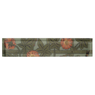 William Morris Trellis Wallpaper Art Nameplate