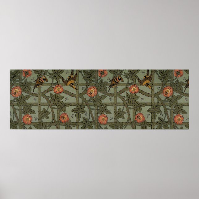 William Morris Trellis Wallpaper Art Poster (Front)
