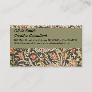William Morris Trent Garden Flower Classic Botanic Business Card
