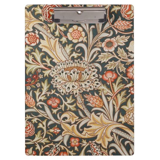 William Morris Trent Garden Flower Classic Botanic Clipboard (Front)