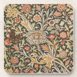 William Morris Trent Garden Flower Classic Botanic Coaster