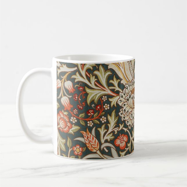 William Morris Trent Garden Flower Classic Botanic Coffee Mug (Left)