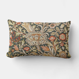 William Morris Trent Garden Flower Classic Botanic Lumbar Cushion