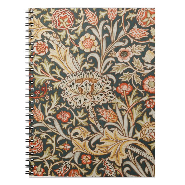 William Morris Trent Garden Flower Classic Botanic Notebook (Front)
