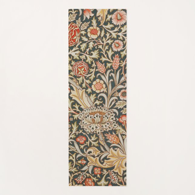 William Morris Trent Garden Flower Classic Botanic Yoga Mat (Front)