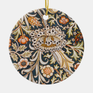 William Morris Trent Garden Flower Pattern Classic Ceramic Ornament