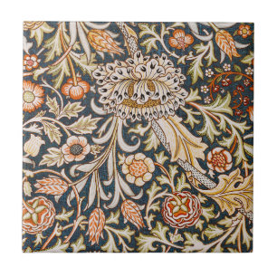 William Morris Trent Garden Flower Pattern Classic Ceramic Tile