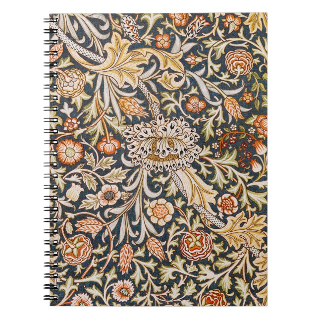 William Morris Trent Garden Flower Pattern Classic Notebook (Front)