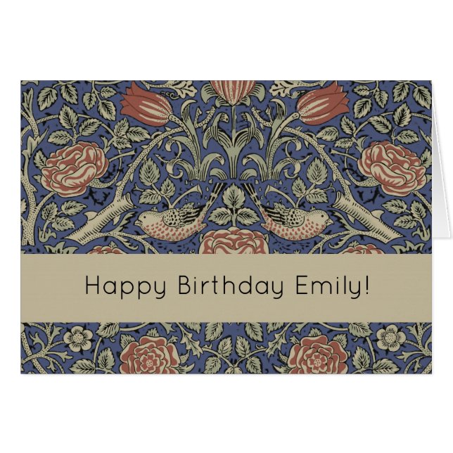 William Morris Tudor Rose Wallpaper Artwork Floral (Front Horizontal)