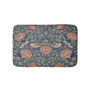 William Morris Tudor Rose Wallpaper Bath Mat