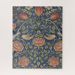 William Morris Tudor Rose Wallpaper Jigsaw Puzzle