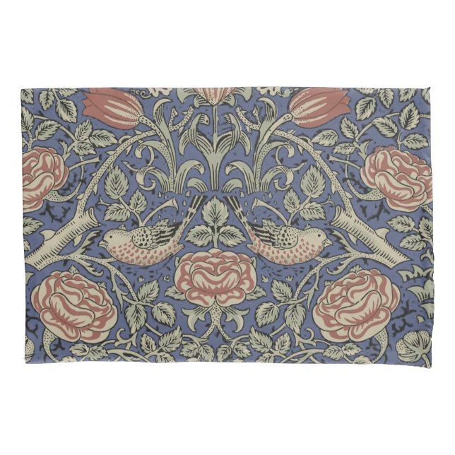 William Morris Tudor Rose Wallpaper Pillowcase (Front)