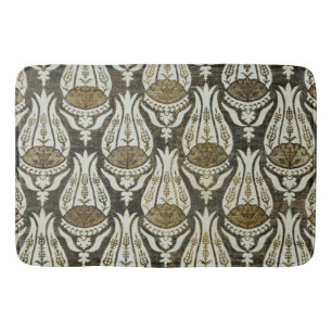 William Morris Tulip and Trellis Blue Floral Art Bath Mat