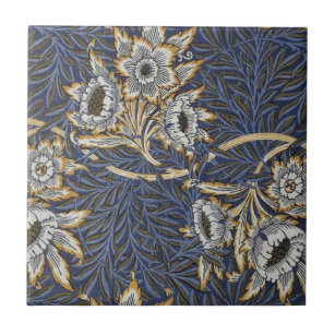 William Morris Tulip and Willow Floral Pattern Ceramic Tile