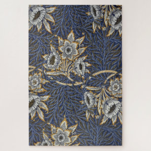 William Morris Tulip and Willow Floral Pattern Jigsaw Puzzle
