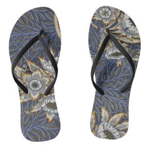 William Morris Tulip and Willow Floral Pattern Thongs