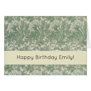 William Morris tulip wallpaper textile green