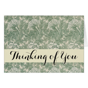 William Morris tulip wallpaper textile green