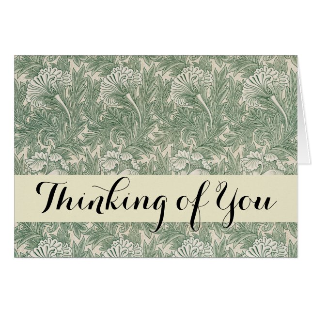 William Morris tulip wallpaper textile green (Front Horizontal)