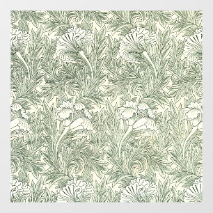 William Morris tulip wallpaper textile green