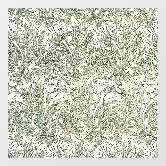 William Morris tulip wallpaper textile green (Sheet)