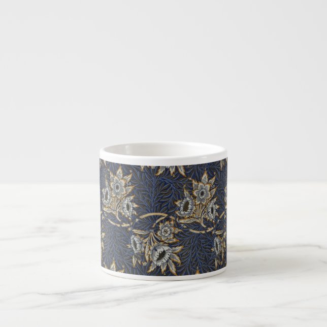William Morris Tulip Willow Blue Pattern Espresso Cup (Front)