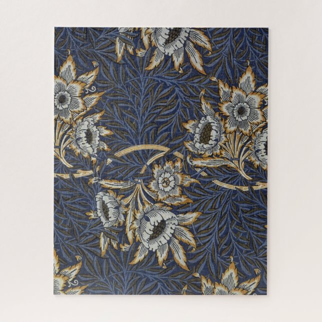 William Morris Tulip Willow Blue Pattern Jigsaw Puzzle (Vertical)
