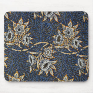 William Morris Tulip Willow Blue Pattern Mouse Pad