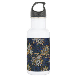 William Morris Tulip Willow Pattern Blue Floral 532 Ml Water Bottle