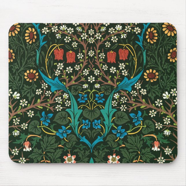 WILLIAM MORRIS "TULIPS DESIGN" MOUSE PAD (Front)