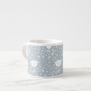 William Morris Tulips in White Pattern Espresso Cup