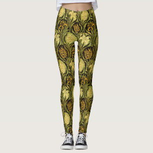 William Morris Tulips & Lilies Carpet Rug Classic Leggings