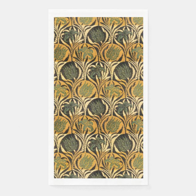 William Morris Tulips & Lilies Carpet Rug Classic  Napkin (Front)