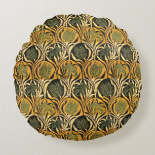 William Morris Tulips & Lilies Carpet Rug Classic  Round Cushion
