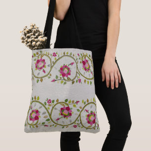 William *Morris Turkish Floral Fruit Crossbody Ba Tote Bag