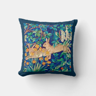 William Morris "Two Hares" - Wild Rabbits Cushion