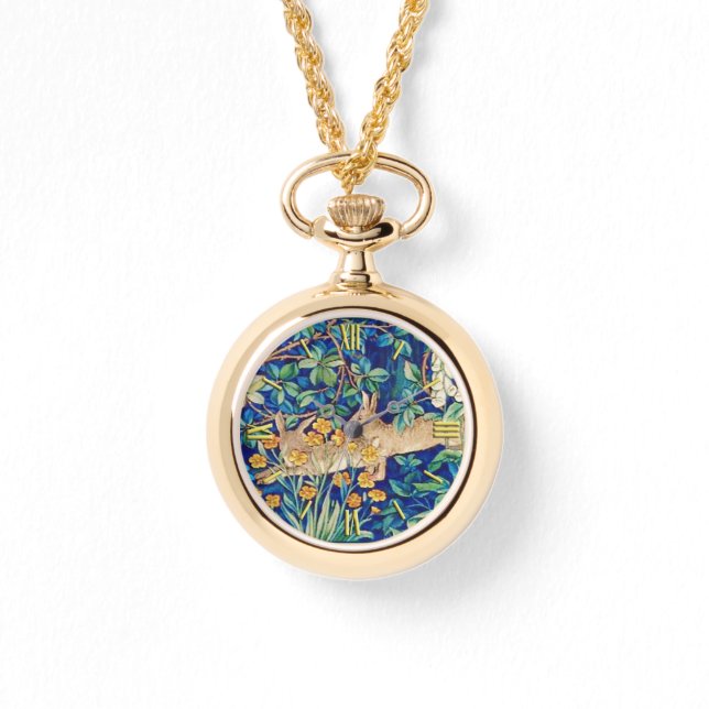 William Morris "Two Hares" Wild Rabbits  Watch (Front)