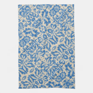 William Morris Venetian Flower Damask Brocade Tea Towel