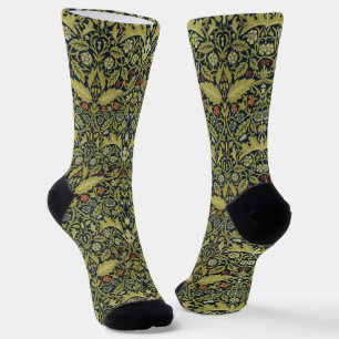 William Morris Vintage Acanthus Floral Pattern Socks