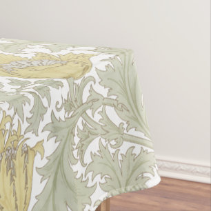 William Morris Vintage Anemone Floral Pattern Tablecloth