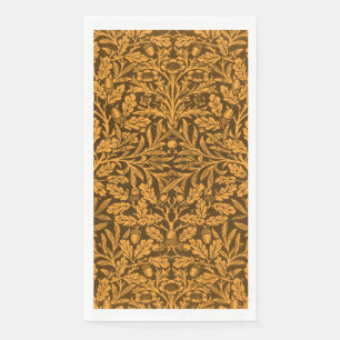 William Morris Vintage Autumn Gold Oak Pattern Napkin