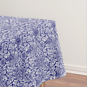 William Morris Vintage Bird & Anemone Pattern Tablecloth