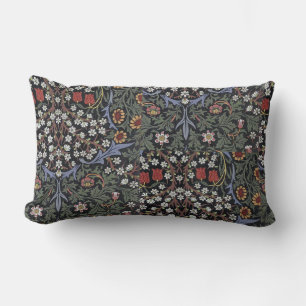 William Morris Vintage Blackthorn Floral Pattern Lumbar Cushion