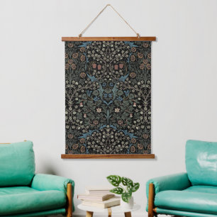 William Morris Vintage Blackthorn Pattern Hanging Tapestry