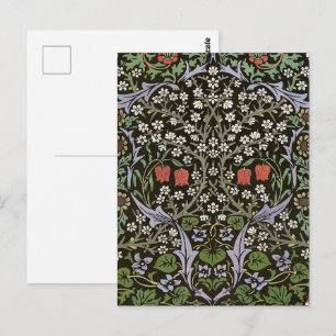 William Morris - Vintage Blackthorn Pattern Postcard